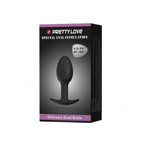 PRETTY LOVE - Phantom Anal Butt Plug (Black)